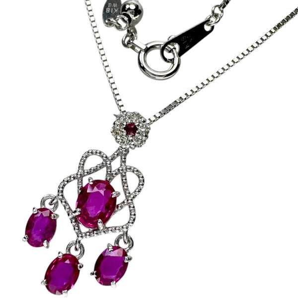 ルビー 計0.89ct ダイヤモンド 計0.06ct ネックレス K18WGホワイトゴールド 18金 2.9g 45cm レディース
【中古】【真子質店】【NN】




【MoTMi】