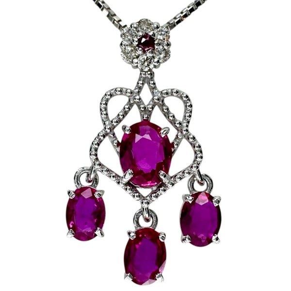 ルビー 計0.89ct ダイヤモンド 計0.06ct ネックレス K18WGホワイトゴールド 18金 2.9g 45cm レディース
【中古】【真子質店】【NN】




【MoTMi】