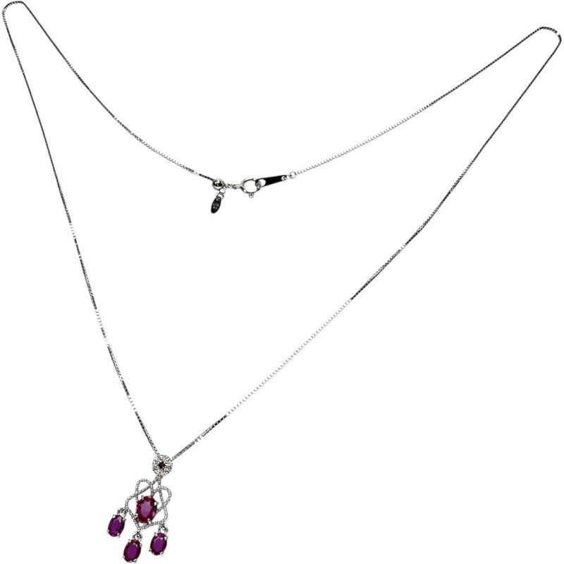 ルビー 計0.89ct ダイヤモンド 計0.06ct ネックレス K18WGホワイトゴールド 18金 2.9g 45cm レディース
【中古】【真子質店】【NN】




【MoTMi】