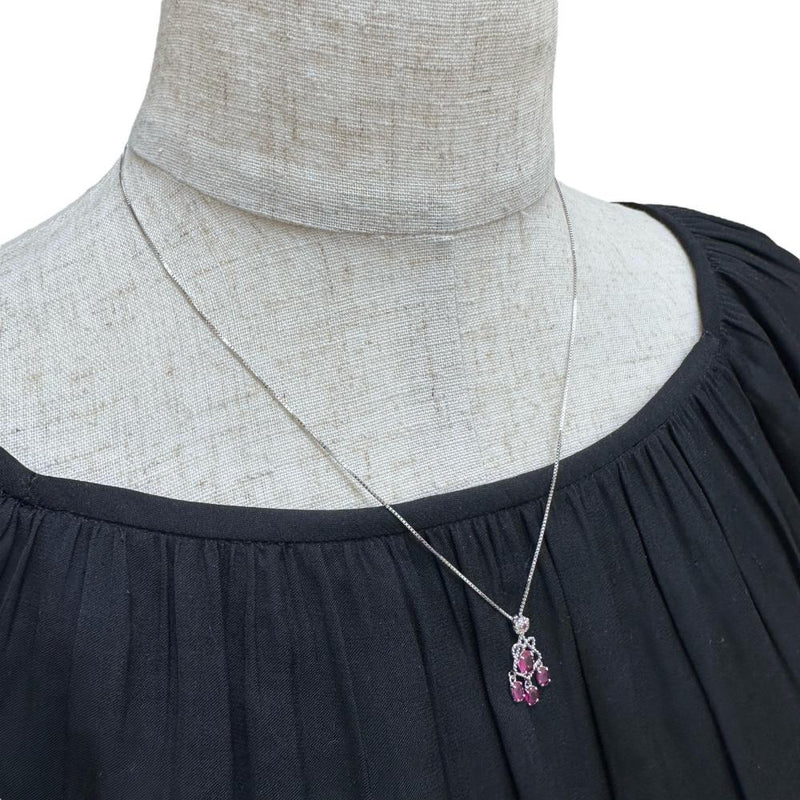 ルビー 計0.89ct ダイヤモンド 計0.06ct ネックレス K18WGホワイトゴールド 18金 2.9g 45cm レディース
【中古】【真子質店】【NN】




【MoTMi】