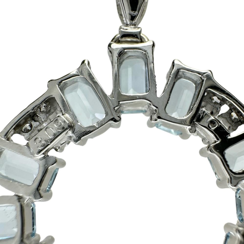 専用　アクアマリン　ペンダントトップ　ダイヤモンド　プラチナ アクアマリン 3.09ct ダイヤモンド 0.20ct ペンダントトップ