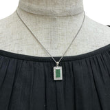 ヒスイ ダイヤモンド 0.35ct ペンダントトップ Pt900プラチナ 3.4g レディース 【中古】【真子質店】【NN】 【MaYMa】