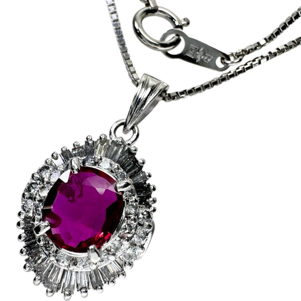 ルビー 1.04ct ダイヤモンド 計0.79ct ネックレス Pt900プラチナ/Pt850プラチナ 9.1g 40cm レディース
【中古】【真子質店】【NN】




【IxMax】