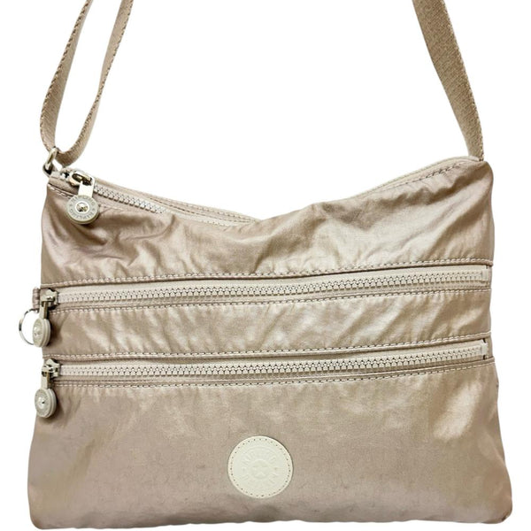 【Kipling/キプリング】 ショルダーバッグ ポリエステル ピンクベージュ レディース【中古】【真子質店】【BL】 【IMo】