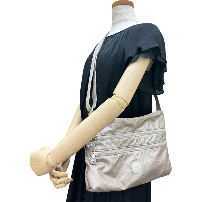 【Kipling/キプリング】 ショルダーバッグ ポリエステル ピンクベージュ レディース【中古】【真子質店】【BL】 【IMo】