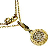 【BVLGARI/ブルガリ】 ブルガリブルガリ パヴェダイヤ ダイヤモンド ネックレス K18ゴールド 18金 10.1g 40.5cm レディース 【中古】【真子質店】【GD】 【ISYS】