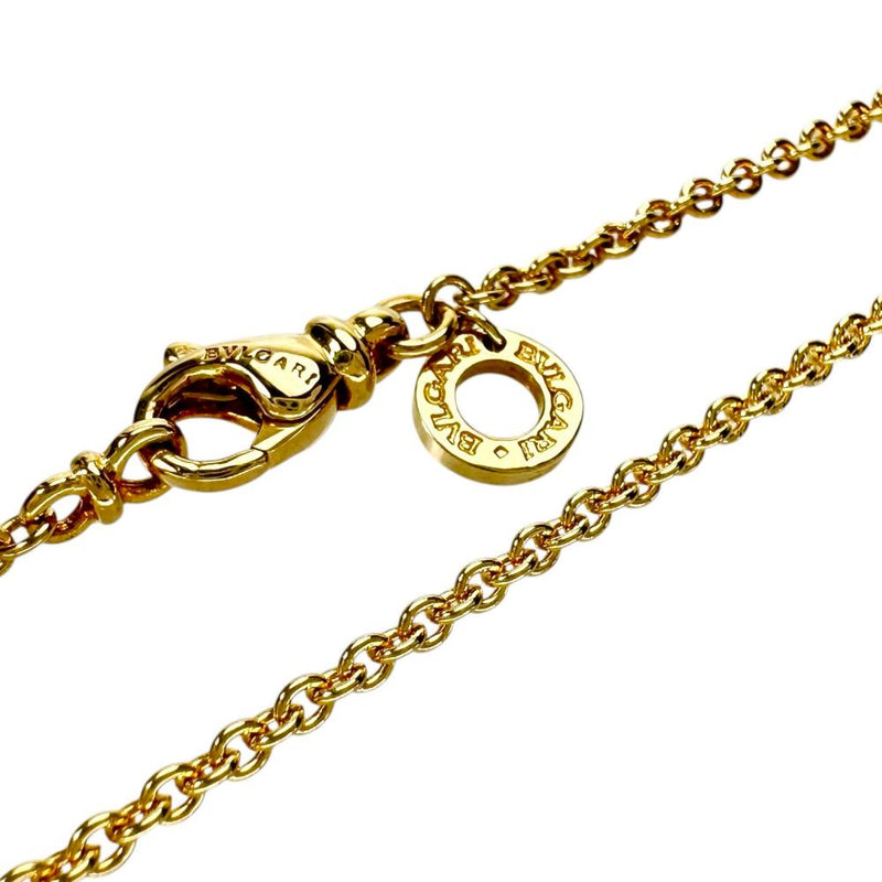 【BVLGARI/ブルガリ】 ブルガリブルガリ パヴェダイヤ ダイヤモンド ネックレス K18ゴールド 18金 10.1g 40.5cm レディース 【中古】【真子質店】【GD】 【ISYS】