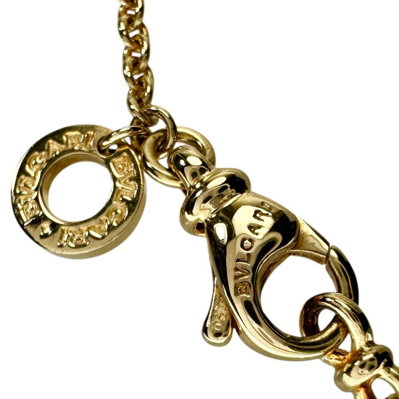 【BVLGARI/ブルガリ】 ブルガリブルガリ パヴェダイヤ ダイヤモンド ネックレス K18ゴールド 18金 10.1g 40.5cm レディース 【中古】【真子質店】【GD】 【ISYS】