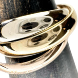 12.5号【CARTIER/カルティエ】 トリニティ リング・指輪 K18YGイエローゴールド 18金/K18WGホワイトゴールド 18金/K18PGピンクゴールド 8.3g #51 レディース 【中古】【真子質店】【GD】 【ITIx】