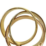 12.5号【CARTIER/カルティエ】 トリニティ リング・指輪 K18YGイエローゴールド 18金/K18WGホワイトゴールド 18金/K18PGピンクゴールド 8.3g #51 レディース 【中古】【真子質店】【GD】 【ITIx】