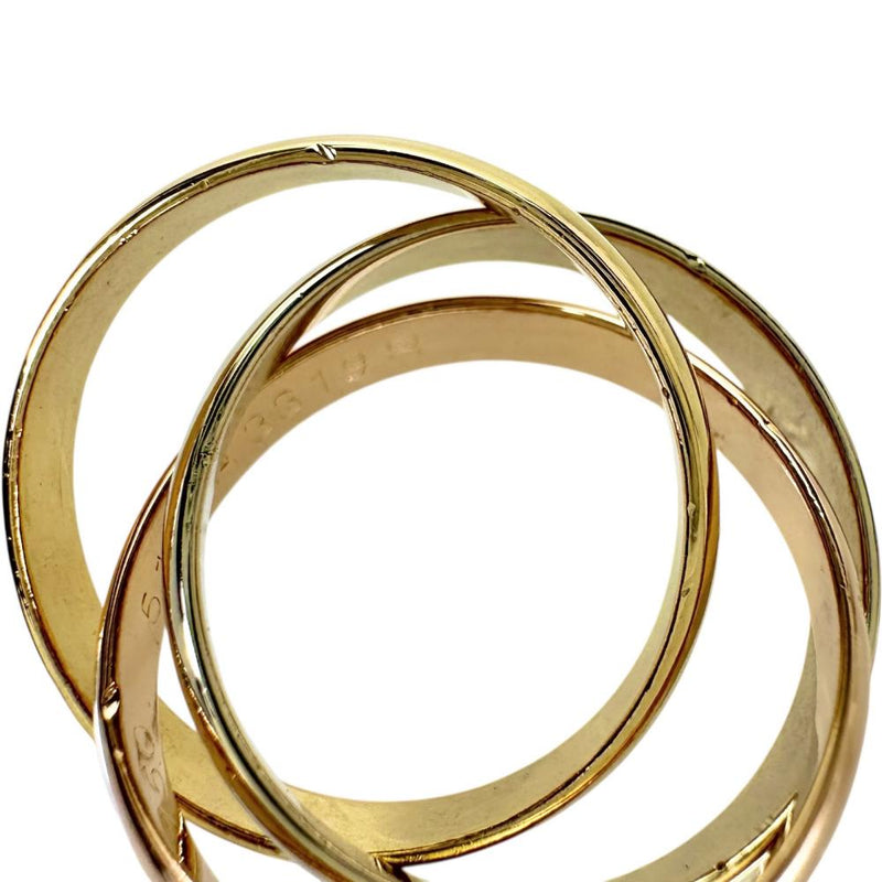 12.5号【CARTIER/カルティエ】 トリニティ リング・指輪 K18YGイエローゴールド 18金/K18WGホワイトゴールド 18金/K18PGピンクゴールド 8.3g #51 レディース 【中古】【真子質店】【GD】 【ITIx】