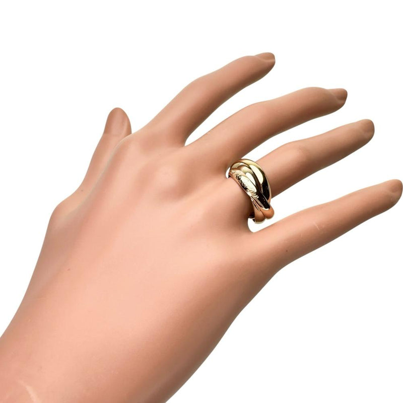 12.5号【CARTIER/カルティエ】 トリニティ リング・指輪 K18YGイエローゴールド 18金/K18WGホワイトゴールド 18金/K18PGピンクゴールド 8.3g #51 レディース 【中古】【真子質店】【GD】 【ITIx】