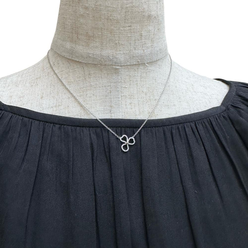 【TIFFANY&Co./ティファニー】 ペーパーフラワー ダイヤモンド ネックレス Pt950プラチナ 2.9g 41.0cm レディース 【中古】【真子質店】【GD】 【IISS】