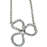 【TIFFANY&Co./ティファニー】 ペーパーフラワー ダイヤモンド ネックレス Pt950プラチナ 2.9g 41.0cm レディース 【中古】【真子質店】【GD】 【IISS】