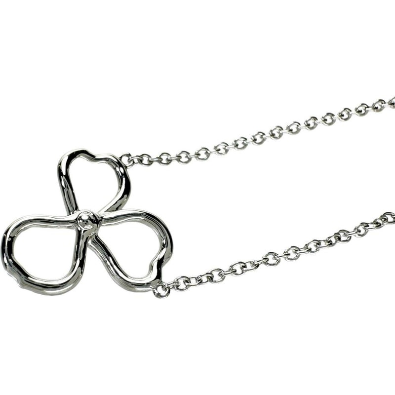 【TIFFANY&Co./ティファニー】 ペーパーフラワー ダイヤモンド ネックレス Pt950プラチナ 2.9g 41.0cm レディース 【中古】【真子質店】【GD】 【IISS】