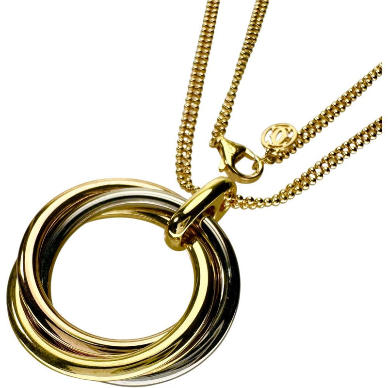 【CARTIER/カルティエ】 トリニティ ラージ 現行モデル ネックレス K18ゴールド 18金/YG/WG/PG 20.3g 53.0cm B7224813 レディース 【中古】【真子質店】【GD】 【DMoIx】