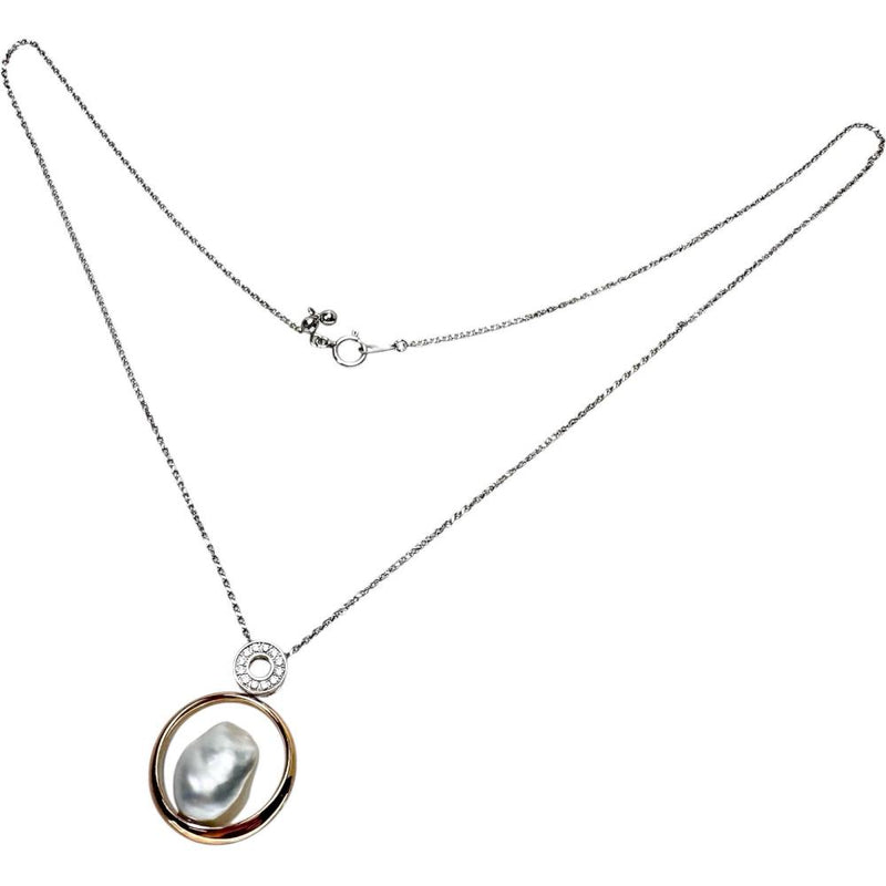 白蝶真珠(バロックパール） ダイヤモンド 計0.10ct ネックレス K18PGピンクゴールド 18金/K18WGホワイトゴールド 18金 10.4g 46cm レディース
【中古】【真子質店】【NN】




【SYMi】