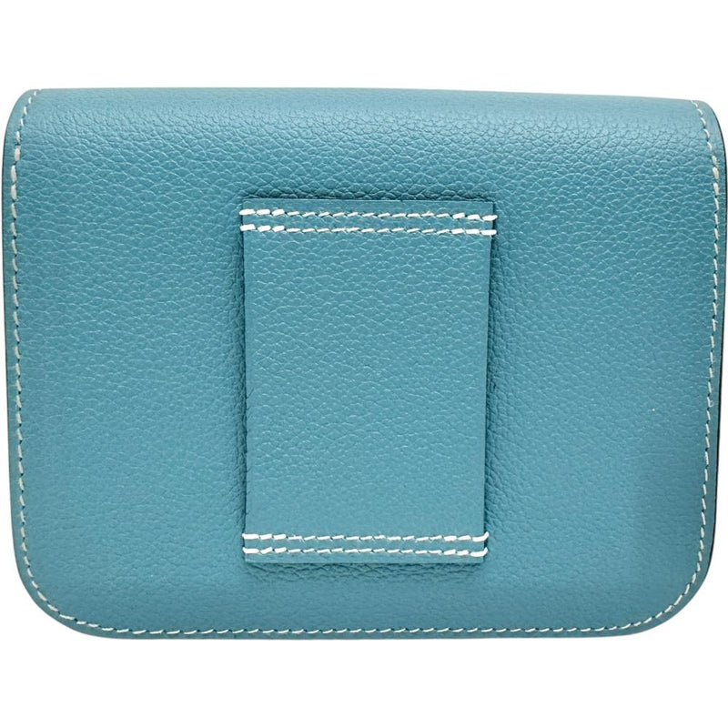 【HERMES/エルメス】 HERMES コンスタンス スリム コンパクト財布 コインケース レザー ニューブルージーン/エバーカラー レディース【中古】【真子質店】【BL】 【Txxx】