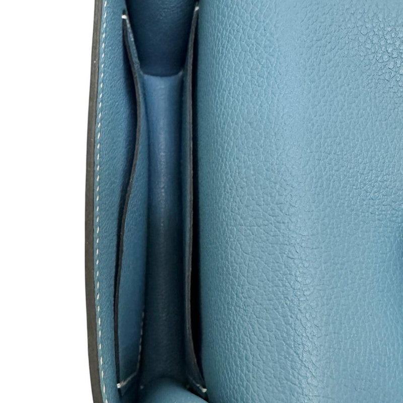 【HERMES/エルメス】 HERMES コンスタンス スリム コンパクト財布 コインケース レザー ニューブルージーン/エバーカラー レディース【中古】【真子質店】【BL】 【Txxx】