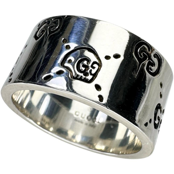 22号【GUCCI/グッチ】 ゴースト メンズOK リング・指輪 シルバー925 13.8g レディース 【中古】【真子質店】【GD】 【Ixx】