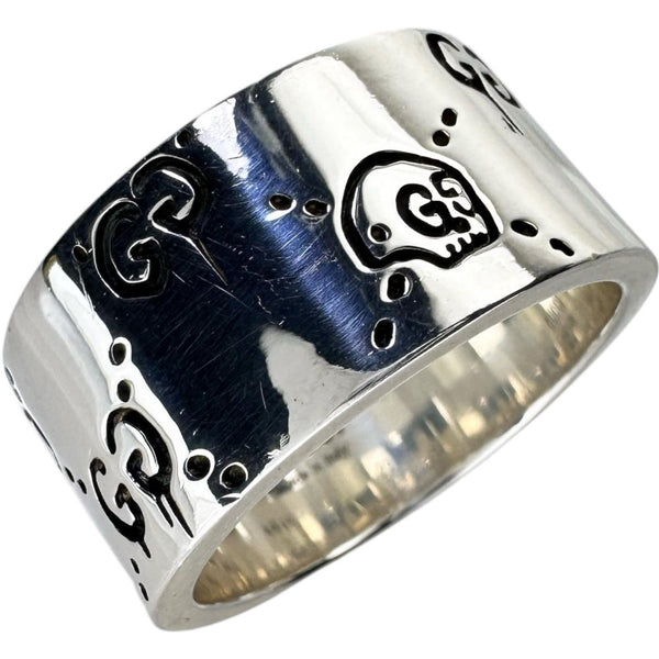 22号【GUCCI/グッチ】 ゴースト メンズOK リング・指輪 シルバー925 13.8g レディース 【中古】【真子質店】【GD】 【Ixx】