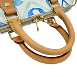 【LOUIS VUITTON/ルイ・ヴィトン】 スピーディ バンドリエール25 M11264 モノグラムタイル 2WAYショルダーバッグ ハンドバッグ レザー ラグーン(ホワイト＆ブルー)/ゴールド金具 レディース【中古】【真子質店】【BL】 【TYMiD】
