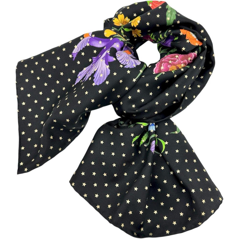 【GUCCI/グッチ】 スカーフ フラワー ストール シルク100％ ブラック/マルチカラー レディース【中古】【真子質店】【GD】




【IMox】