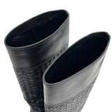 BOTTEGAVENETA Intrecciato Long Boots Leather Black Women's [Used] [Makoto Shichiten] [GD]

[IYx]