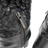 BOTTEGAVENETA Intrecciato Long Boots Leather Black Women's [Used] [Makoto Shichiten] [GD]

[IYx]