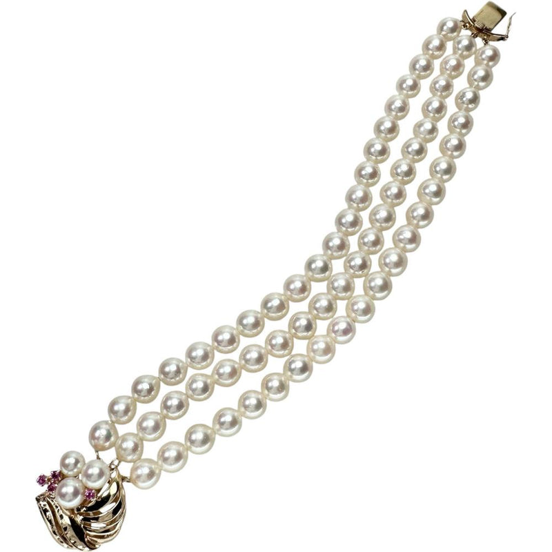 【TASAKI/タサキ】 3連パール アコヤ真珠7.0-7.5mm ルビー ブレスレット K14ゴールド 14金 42.3g 15.5cm レディース
【中古】【真子質店】【NN】




【MoMox】