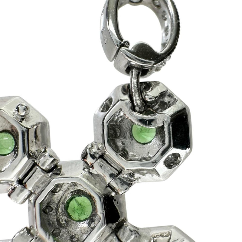 クロス/キューブ変形 2WAYデザイン グリーングロッシュラーガーネット 0.43ct ダイヤモンド 0.06ct ペンダントトップ K18WGホワイトゴールド 18金 7.3g レディース
【中古】【真子質店】【NN】




【SMoK】