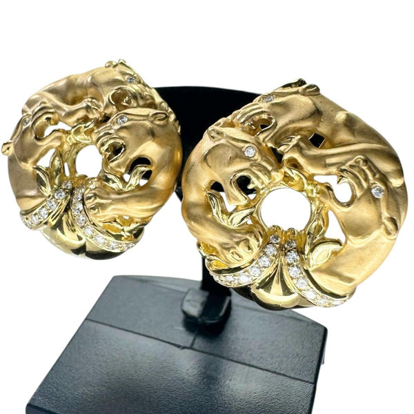 パンサーモチーフ ダイヤモンド ピアス K18ゴールド 18金 17.0g レディース
【中古】【真子質店】【NN】




【TMiTK】