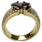 11号 フラワー風 ルビー 0.494ct サファイア 0.562ct ダイヤモンド 0.86ct リング・指輪 K18ゴールド 18金 8.0g レディース
【中古】【真子質店】【NN】




【ITYMo】