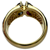 11号 フラワー風 ルビー 0.494ct サファイア 0.562ct ダイヤモンド 0.86ct リング・指輪 K18ゴールド 18金 8.0g レディース
【中古】【真子質店】【NN】




【ITYMo】