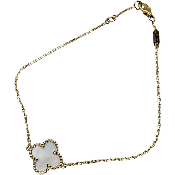 【Van Cleef & Arpels/ヴァンクリーフ＆アーペル】 マザーオブパール (MOP/白蝶貝) ブレスレット スウィートアルハンブラ K18ゴールド 18金 1.8g 17cm VCARF68800 レディース
【中古】【真子質店】【BL】




【IMaMiY】