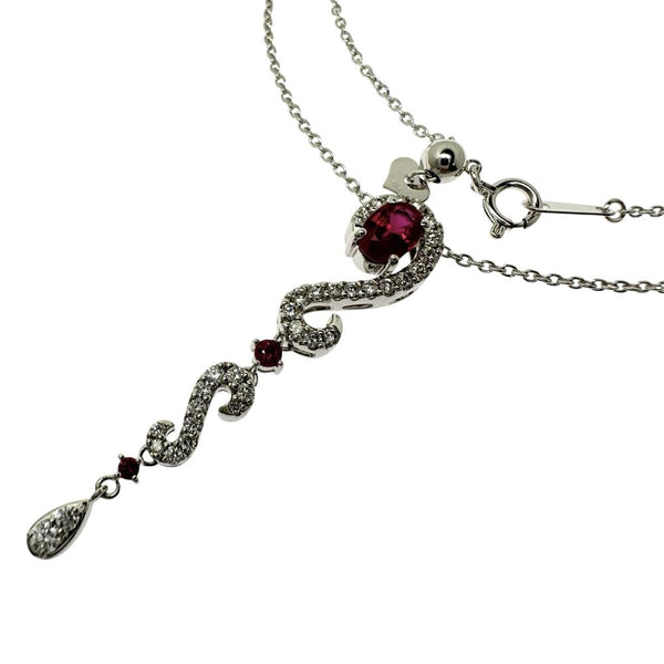 ルビー 0.676/計0.07ct ダイヤモンド 計0.37ct ネックレス K18WGホワイトゴールド 18金 5.8g 45cm レディース
【中古】【真子質店】【NN】




【SMaMo】