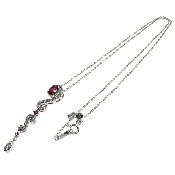 ルビー 0.676/計0.07ct ダイヤモンド 計0.37ct ネックレス K18WGホワイトゴールド 18金 5.8g 45cm レディース
【中古】【真子質店】【NN】




【SMaMo】