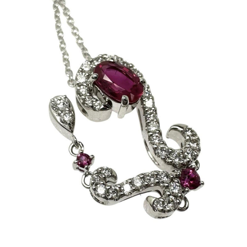 ルビー 0.676/計0.07ct ダイヤモンド 計0.37ct ネックレス K18WGホワイトゴールド 18金 5.8g 45cm レディース
【中古】【真子質店】【NN】




【SMaMo】