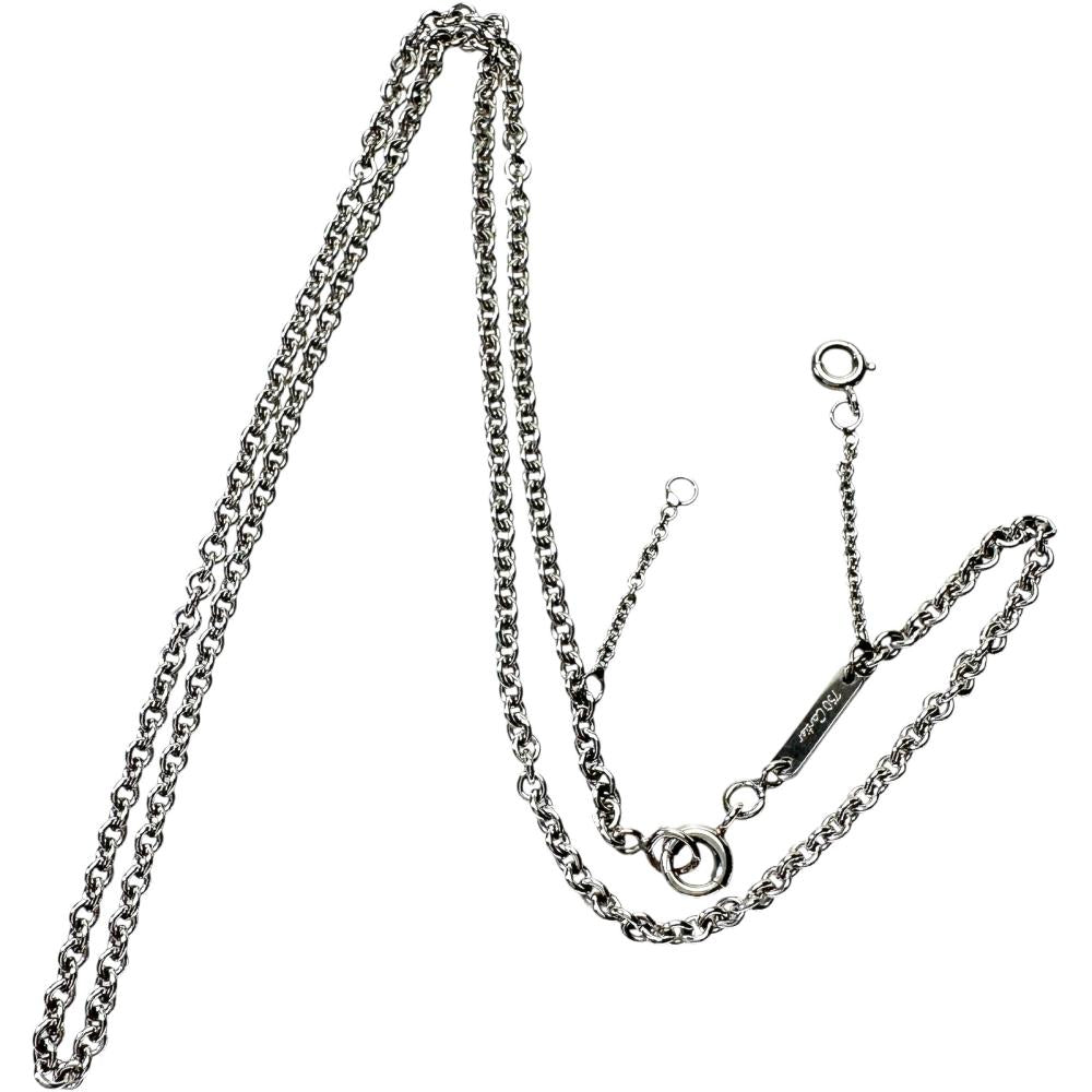 Cartier カルティエ ネックレス 750 k18 WG 42cm 18金 CARTIER/カルティエ】 チェーン ネックレス K18WGホワイトゴールド 18
