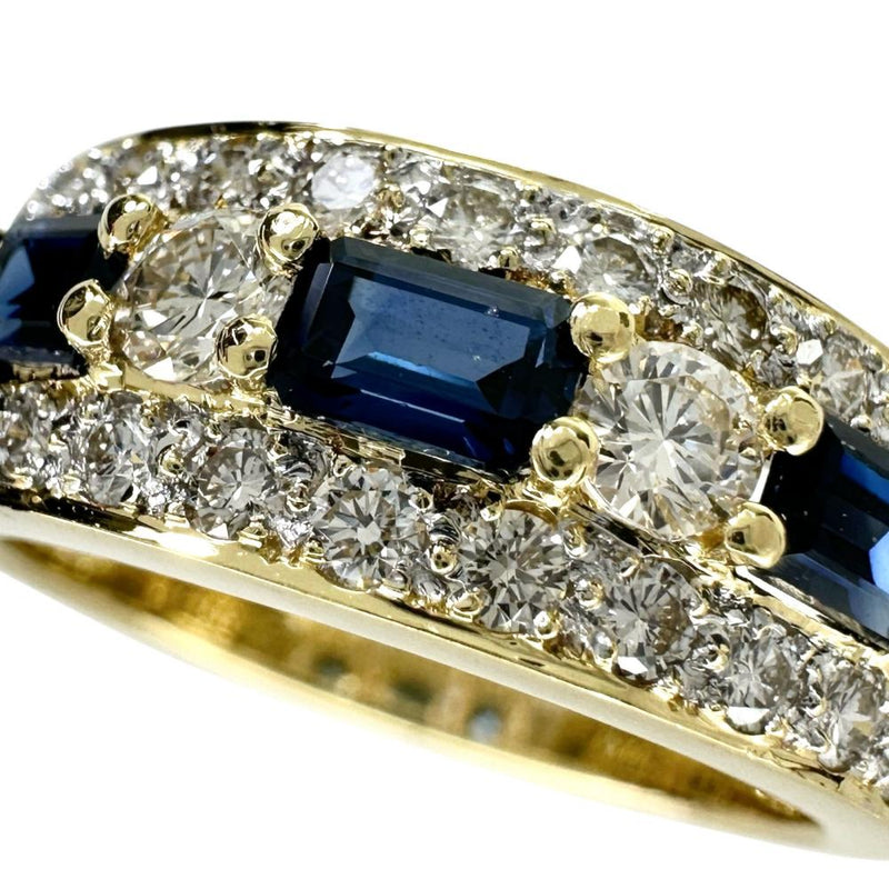 12.5号 サファイア 計0.62ct ダイヤモンド 計0.63ct リング・指輪 K18ゴールド 18金 7.6g レディース
【中古】【真子質店】【NN】




【IIMoMo】