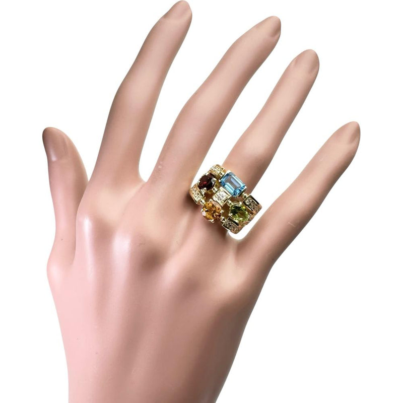 12号 ブルートパーズ/ペリドット/ガーネット/シトリン ダイヤモンド 計0.38ct リング・指輪 K18ゴールド 18金 11.1g レディース
【中古】【真子質店】【NN】




【IDMax】