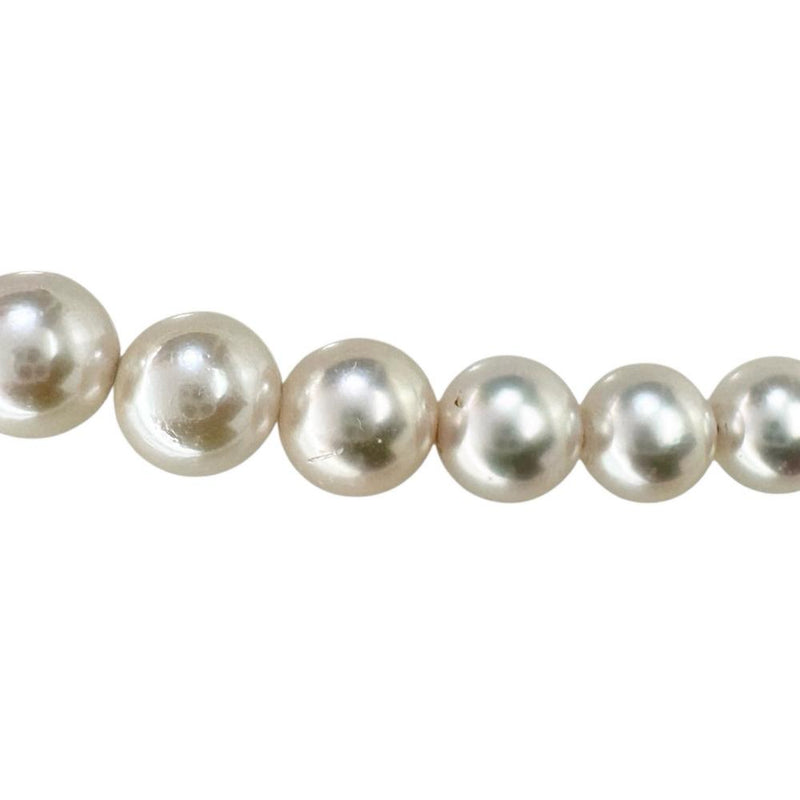アコヤ真珠/パール4.0〜8.2mm ネックレス シルバー 21.1g 46cm レディース 【中古】【真子質店】【NN】 【TTx】