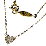 AHKAH Heart Diamond Necklace, 0.05ct Total, 1.4g, 18K Gold, 40cm, Women's
 [Used] [Makoto Pawn Shop] [NN]




 [TxS] 