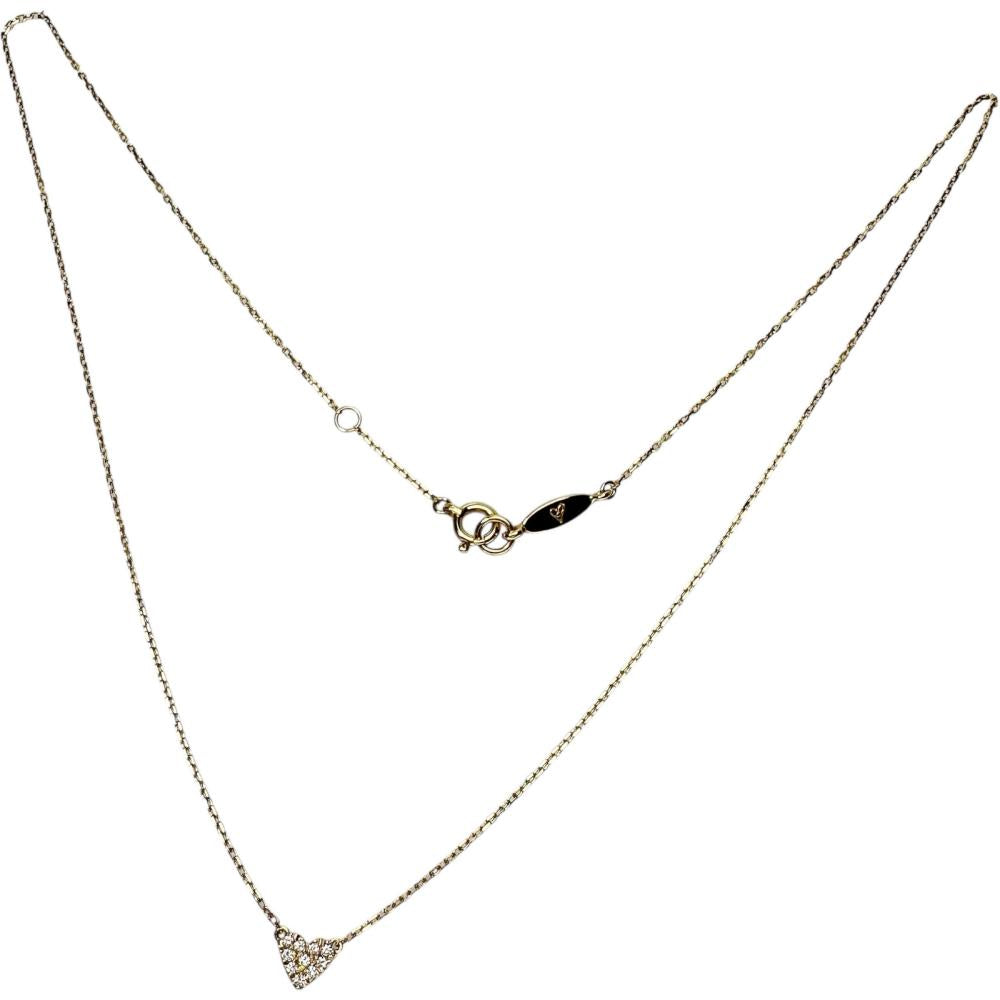 AHKAH/アーカー】 ハート ダイヤモンド 計0.05ct ネックレス K18