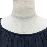 AHKAH Heart Diamond Necklace, 0.05ct Total, 1.4g, 18K Gold, 40cm, Women's
 [Used] [Makoto Pawn Shop] [NN]




 [TxS] 