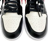 Nike Air Jordan 1 Mid Sneakers (BQ6472-160), Synthetic Leather, Black, Men's. Pre-owned. Available at Mako Pawn Shop.




 [KK] 
