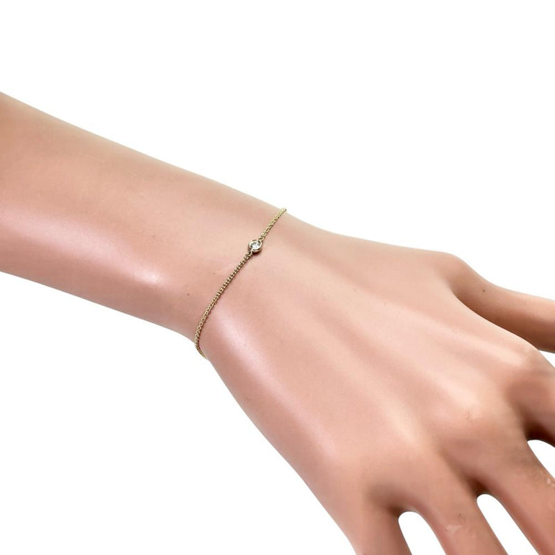 【TIFFANY&Co./ティファニー】 バイザヤード 1Pダイヤモンド（推定0.08ct) ブレスレット K18ゴールド 18金 1.0g 17.5cm レディース
【中古】【真子質店】【GD】




【MaSY】
