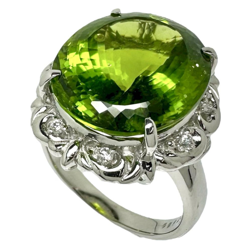 19号 ペリドット 17.159ct ダイヤモンド 計0.11ct リング・指輪 Pt900プラチナ 15.8g レディース
【中古】【真子質店】【NN】




【TDSK】