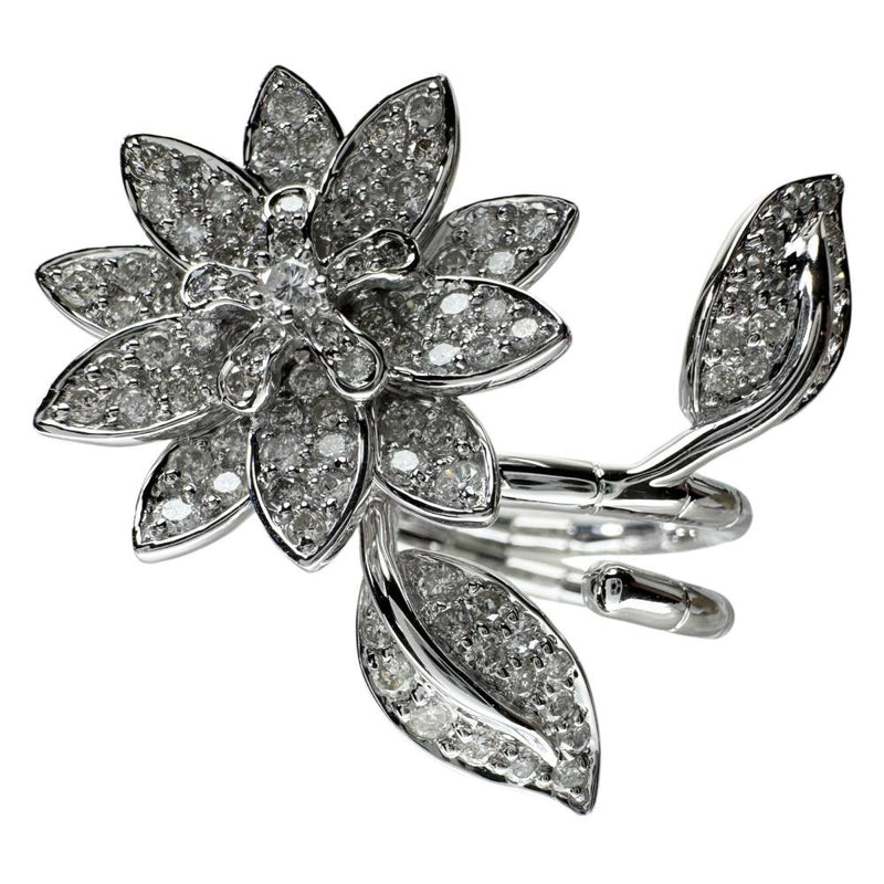 12号 花＆葉モチーフ ダイヤモンド 1.40ct リング・指輪 K18WGホワイトゴールド 18金 12.7g レディース
【中古】【真子質店】【NN】




【TIDMo】