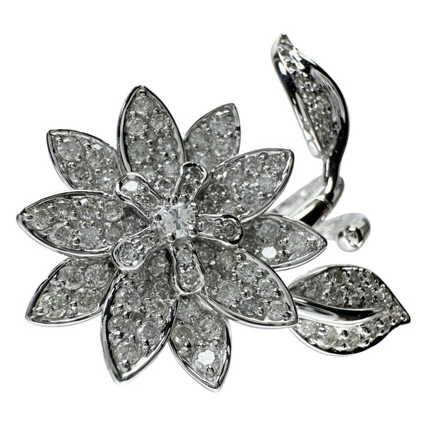 12号 花＆葉モチーフ ダイヤモンド 1.40ct リング・指輪 K18WGホワイトゴールド 18金 12.7g レディース
【中古】【真子質店】【NN】




【TIDMo】